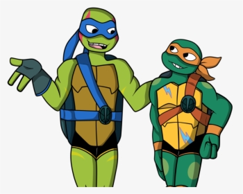 Tmnt 2018 Leo And Mikey - Rise Of Teenage Mutant Ninja Turtles Leo, HD Png Download, Transparent PNG