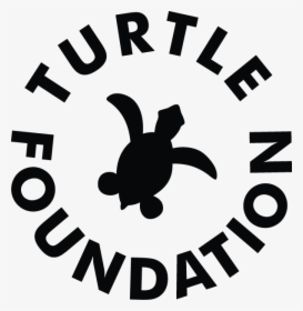 Logo Turtlefoundation Black 150dpi Bg-transparent - Turtle Foundation, HD Png Download, Transparent PNG