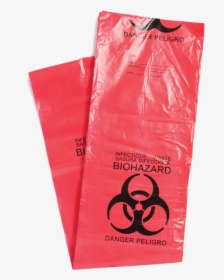 Red Biohazard Infectious Waste Bags - Biohazard Symbol, HD Png Download, Transparent PNG