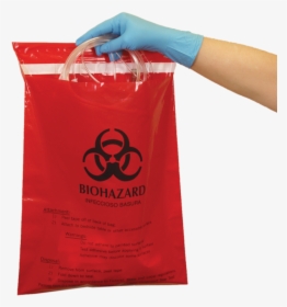 Red Biohazard Stick-on Bags, HD Png Download, Transparent PNG