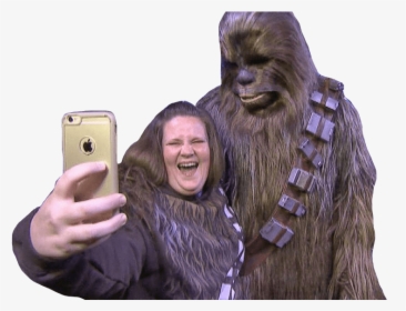 Candace Payne Chewbacca Mom Selfie - Chewbacca Mask Lady, HD Png Download, Transparent PNG