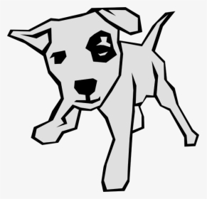 Dog 03 Drawn With Straight Lines Svg Clip Arts - Straight Line Drawing Dog, HD Png Download, Transparent PNG