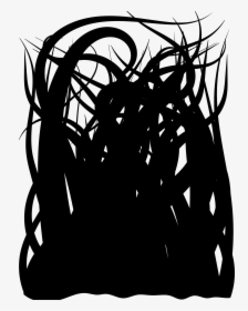 Silhouette,monochrome Photography,photography - Black Tentacles Png, Transparent Png, Transparent PNG