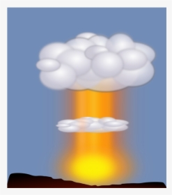 Nuclear Weapon Nuclear Explosion Drawing Mushroom Cloud - Nuclear Explosion Animation Gif, HD Png Download, Transparent PNG