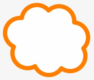Orange Cloud Clip Art, HD Png Download, Transparent PNG