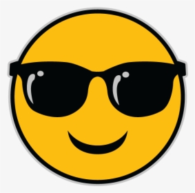 Transparent Sun Emoji Png - Sun With Sunglasses Emoji, Png Download, Transparent PNG