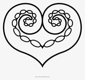 Black And White Hand Drawn Heart Shaped Love Vector - Love Black Vector ...