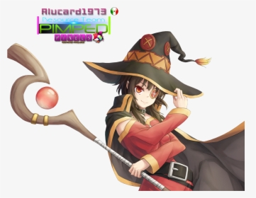 Curtido Curtir Compartilhar - Kono Subarashii Sekai Ni Shukufuku Wo Megumin  Render, HD Png Download - 716x1011(#263489) - PngFind