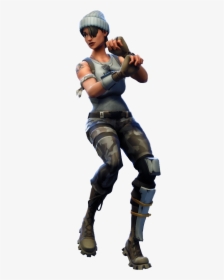 Default Png For - Fortnite Character Green Screen With Gun, Transparent Png, Transparent PNG