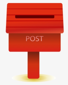Mail Drawing Red Post Box - Transparent Cartoon Mailbox Png, Png Download, Transparent PNG