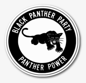 Black Panther Party Sticker - Black Panther Movement Stickers, HD Png Download, Transparent PNG