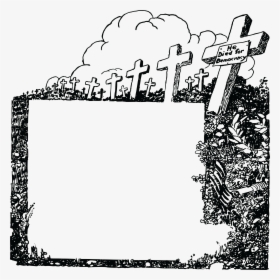 Soldier Graves Frame Clip Arts - Grave Frame Png, Transparent Png, Transparent PNG