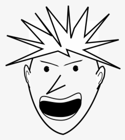 Clipart Angry Black And White, HD Png Download, Transparent PNG