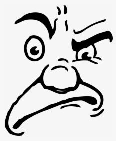 Drawing Facial Expression Face Cartoon Humour - Angry Face Cartoon Transparent, HD Png Download, Transparent PNG