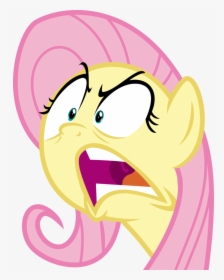 Transparent Mad Face Png - Fluttershy Mlp Angry, Png Download, Transparent PNG