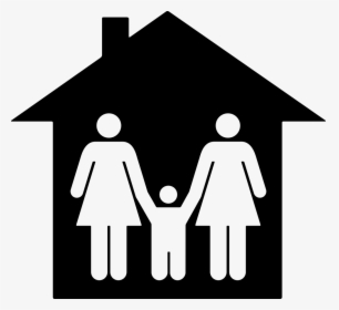Family In Home - Family In House Icon, HD Png Download, Transparent PNG