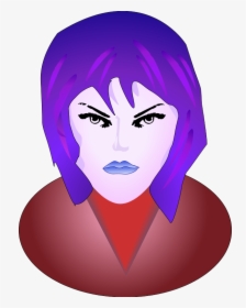 Mad Face Woman Angry Face Vector Clip Art - Gương Mặt Khó Chịu, HD Png Download, Transparent PNG