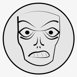 Angry Face - Circle, HD Png Download, Transparent PNG
