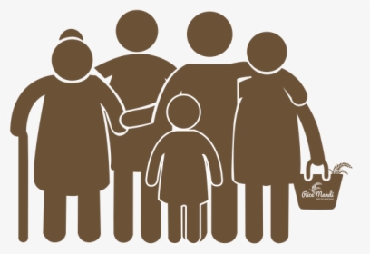 Family Of 5 Icon Png, Transparent Png, Transparent PNG