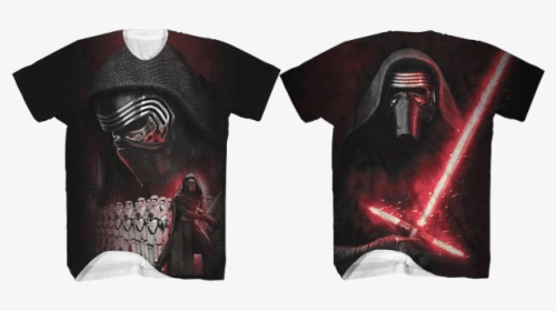 Kylo Ren Front And Back T-shirt - Darth Vader, HD Png Download, Transparent PNG