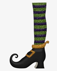Shoe And Leg - Cartoon Witch Clip Art, HD Png Download, Transparent PNG