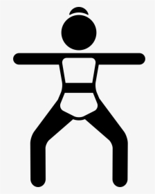 Open Legs And Arms Position - Pilates Cartoon Black And White, HD Png Download, Transparent PNG