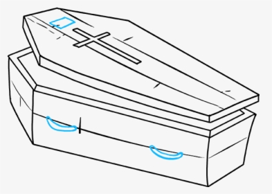 How To Draw Coffin - Coffin Drawing, HD Png Download, Transparent PNG