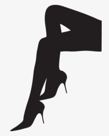 High Heel Legs Silhouette, HD Png Download, Transparent PNG