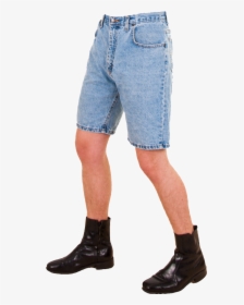 A Pair Of Legs In Jean Shorts With A Transparent Background - Jean Shorts Jorts, HD Png Download, Transparent PNG