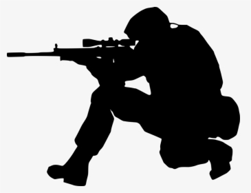 Silhouette, Soldier, Gun, Isolated, Man, Military - Pubg Png, Transparent Png, Transparent PNG