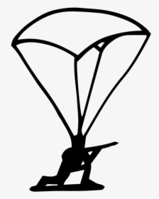 Toy Soldier Parachute - Silhouette, HD Png Download, Transparent PNG