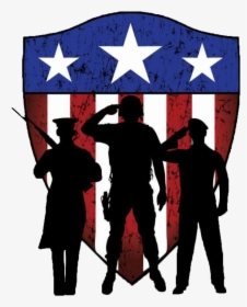 Soldier Svg Veterans Day Png Library - Silhouette Of Captain America, Transparent Png, Transparent PNG