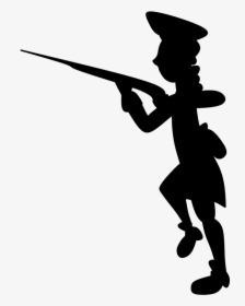 Transparent American Revolution Clipart - Silhouette Revolutionary Soldier Png, Png Download, Transparent PNG