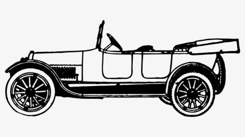 Clip Art Old Car Silhouette - Vintage Car Png Clipart, Transparent Png, Transparent PNG