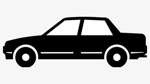 Car Silhouette Side Transparent Clipart , Png Download - Car Black Clipart, Png Download, Transparent PNG