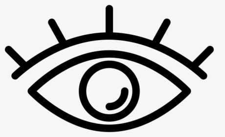 Eye With Lashes Png Clipart Stock - Eye Icon Svg, Transparent Png, Transparent PNG