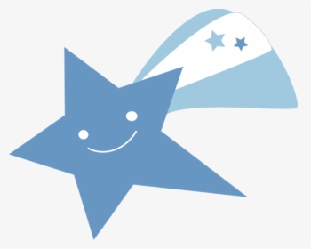 Shooting Star Clip Art Outline - Blue Cartoon Shooting Stars, HD Png Download, Transparent PNG