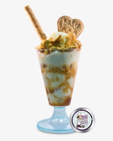 Honeycomb Crunch Sundae - Blue Ice Cream Sundae, HD Png Download, Transparent PNG