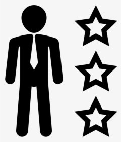 Transparent Business Person Icon Png - Star Shapes Vector, Png Download, Transparent PNG