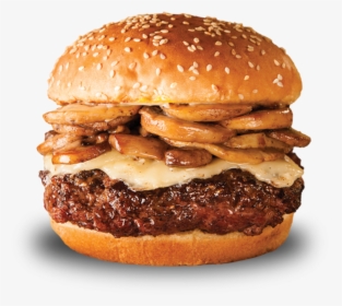 Mushroom Swiss Burger Fatburger, HD Png Download, Transparent PNG