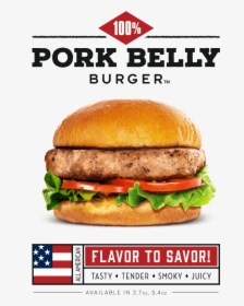 Pork Belly Burger Patty, HD Png Download, Transparent PNG
