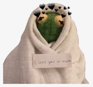 Transparent Kermit Png - Kermit In A Blanket, Png Download, Transparent PNG