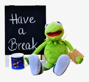 Kermit, Cup, Drink Coffee, Break, Coffee Break - Sjov Pause, HD Png Download, Transparent PNG