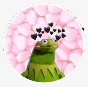 Yes Kermit Blush Hearts - Kermit The Frog Hearts Stickers, HD Png Download, Transparent PNG