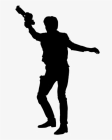 Star Wars Han Solo Silhouette, HD Png Download, Transparent PNG