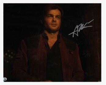 Alden Ehrenreich As Han Solo Autographed In Silver - Gentleman, HD Png Download, Transparent PNG