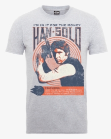 Star Wars Han Solo Retro Poster T-shirt - Poster Han Solo, HD Png Download, Transparent PNG