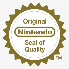 Original Nintendo Seal Of Quality Emblem - Nintendo Seal Of Quality Png, Transparent Png, Transparent PNG