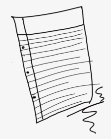 Transparent Lined Paper Png - Drawing Of A Paper, Png Download, Transparent PNG