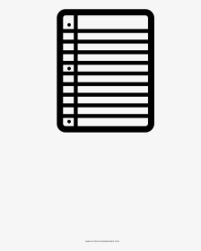 Lined Paper Coloring Page - Grille, HD Png Download, Transparent PNG